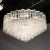 Glass 1970s Mid-Century Modernist Seven Tier Tronchi Chandelier in Transparent Murano Glass For Sale - Image 7 of 13