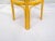 Yellow 1970s Boho Chic Yellow Rattan and Glass Table For Sale - Image 8 of 10