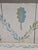 Wood Antique Rustic Pine Two Door Sideboard Cabinet With Handpainted Lattice and Leaf Motif For Sale - Image 7 of 18
