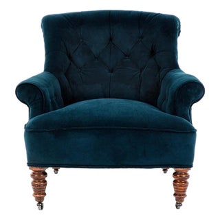 Victorian Button Back Nursing Chair For Sale