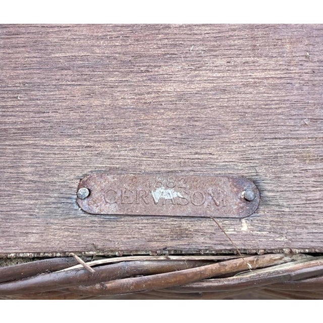 Gervasoni Gervasoni Italy Woven Pencil Reed Cube Cubist Side Tables or Ottoman, a Pair For Sale - Image 4 of 9