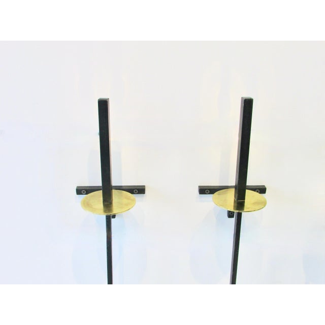 Mid 20th Century Mid 20th Century Mel Bogart Wall Mounted Fireplace Tools - Set of 4 For Sale - Image 5 of 10