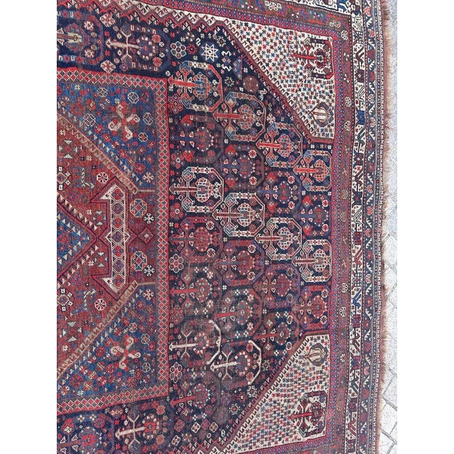 Textile Antique Tribal Shiraz Rug, 1890s For Sale - Image 7 of 18