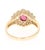 Roshe Jewels Ruby Ring With Natural Diamonds 14Karat Yellow Gold Ring 1.75 Carat, Size 7 For Sale - Image 4 of 8
