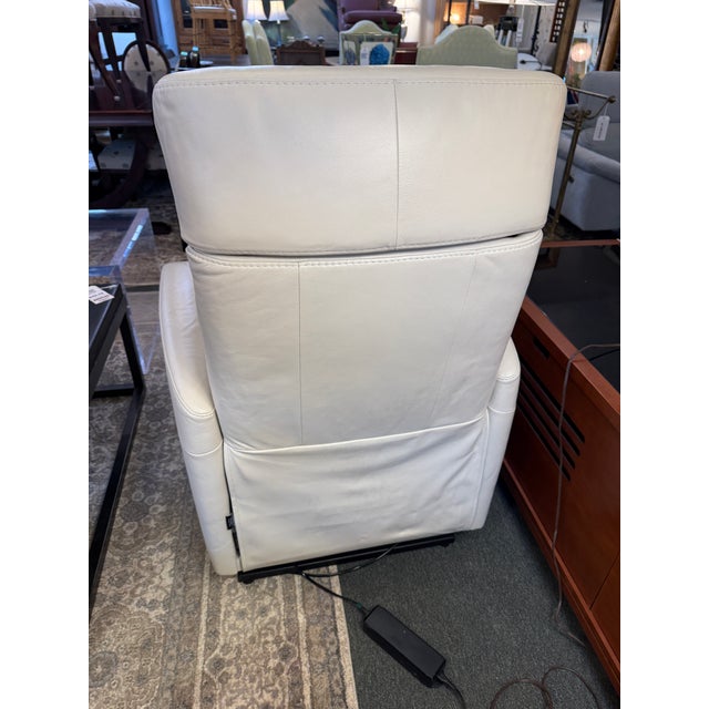 Scandinavian Design Norrell Lift Power Leather Recliner, Large For Sale - Image 9 of 12