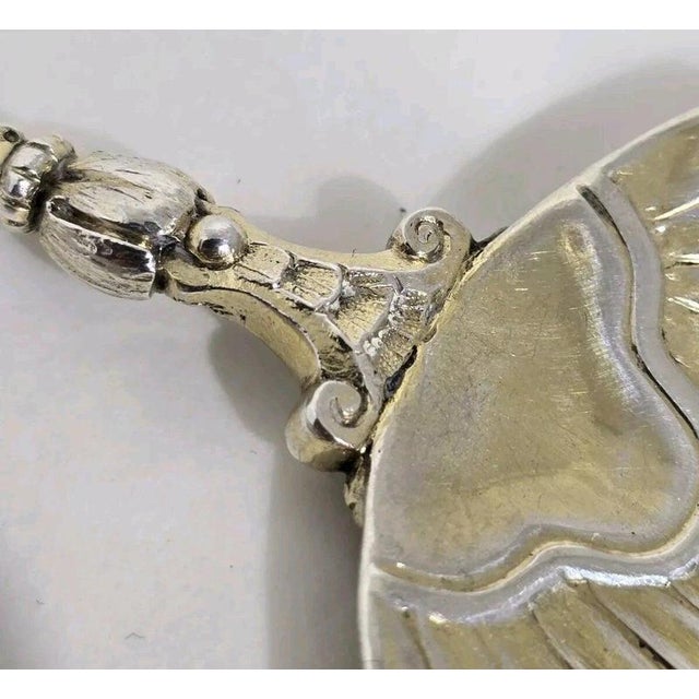 Antique Victorian Sterling Silver Serving Spoons from Mappin & Webb, 1887, Set of 2 For Sale - Image 11 of 13