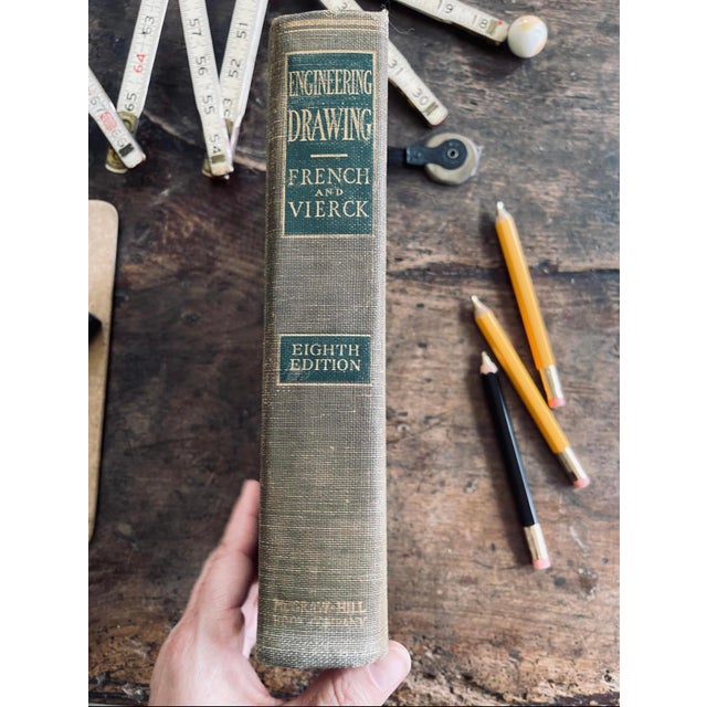 Gray 1953 Engineering Drawing Vintage Book For Sale - Image 8 of 10