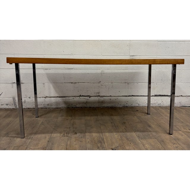 Vintage Danish Scandinavian Style MCM Dining Table Desk Console For Sale - Image 13 of 14