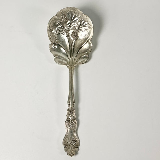 This is a large Antique Serving Spoon. It’s from 1905 based on the patent date and features Neoclassical French style with...