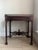 Chinese/Asian Chippendale Style Wood-Carved Fretwork Tea Table and 2 Side Table Set of 3 For Sale - Image 4 of 12