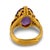1930s Art Deco 5.00 Carat Oval Cut Amethyst 22k Yellow Gold Cocktail Ring, Size 6 For Sale In Los Angeles - Image 6 of 6