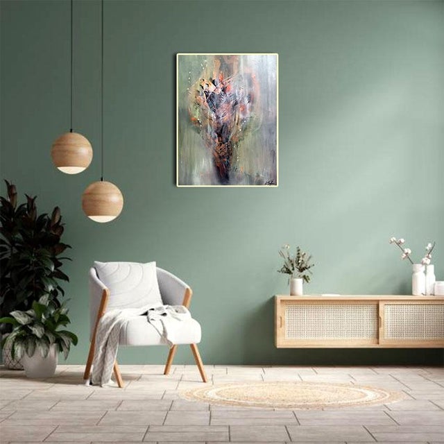 Floral singularity / from the series kafkian eternity with flowers at 7 pm / acrylics on canvas / 60 x 80 cm / signed and...