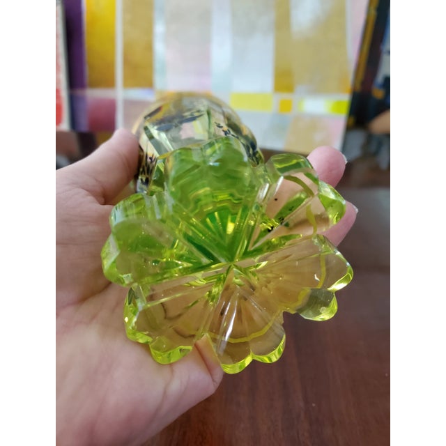 Early 19th Century Antique Bohemian Glass Moser Crystal Spa Glass For Sale - Image 5 of 6