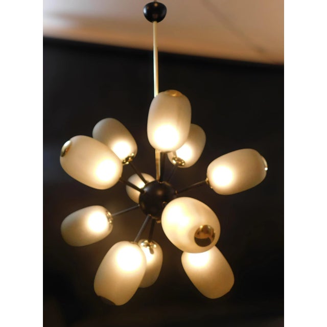 Fabio Ltd 21st Century Large Murano Smoky Glass Sputnik Chandelier by Fabio LTD For Sale - Image 4 of 6