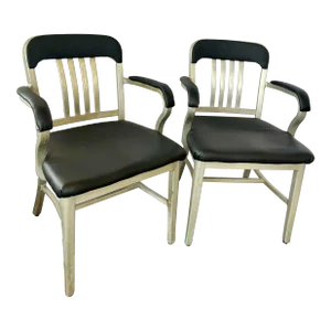 Mid 19th Century Goodform Aluminum Armchair, a Pair