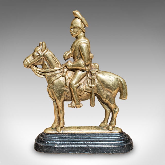 Gold Pair of Antique Mounted Horse Rider Bookends, English, Book Rests, Victorian For Sale - Image 8 of 10