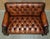 Lion Hand Carved Brown Leather Chesterfield Sofa Armchair Suite, 1880s, Set of 4 For Sale - Image 10 of 18