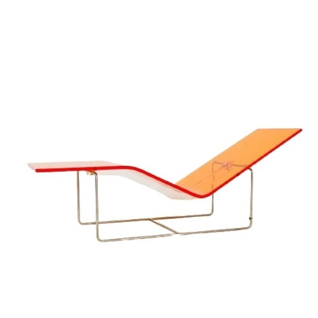 Postmodern Futurism Out/In Chaise Longue in Amber Acrylic by Jean-Marie Massaud for Driade, 2001 For Sale - Image 6 of 12