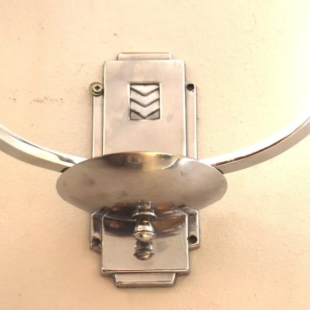 German Bauhaus Wall Lamps with Electric Candles, 1930s, Set of 2 For Sale - Image 6 of 8