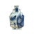 Ceramic Chinese Blue White Porcelain Hexagonal Figural Graphic Art Vase For Sale - Image 7 of 15