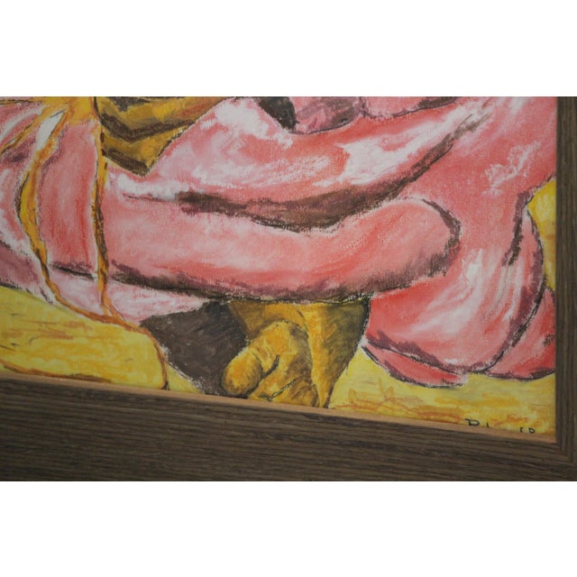 Tahitian Women on the Beach, Art Print, 1980s, Framed For Sale - Image 4 of 12