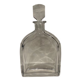Crystal Decanter Designed by Edward Hald for Orrefors, 1940s For Sale