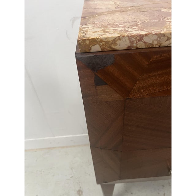 Art Deco Chest of Drawers with Canted Corners in Mahogany Veneer For Sale - Image 9 of 14