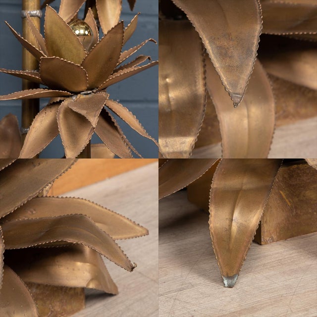 20th Century French Palm Floor Lamp by Maison Jansen, 1970s For Sale - Image 10 of 13