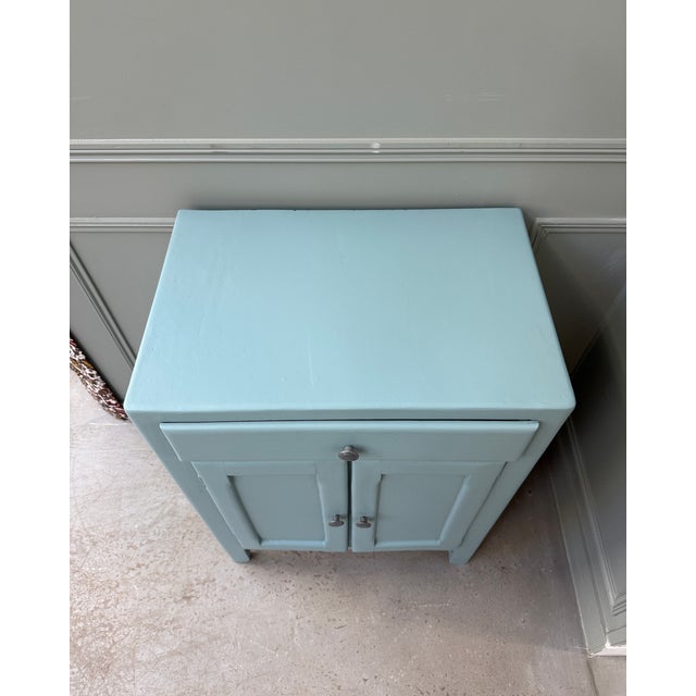 Blue Small Parisian Blue Sideboard, 1940s For Sale - Image 8 of 10