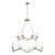 Barry Goralnick for Visual Comfort Signature Choros Two-Tier Chandelier in Aged Iron For Sale