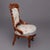 Antique Eastlake Spindled Walnut & Burl Upholstered Parlor Chairs - Set of 6 For Sale - Image 10 of 13
