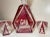 Glass Antique Cut to Clear Crystal Moser Czech Bohemian Red Deco Glass Decanter Set For Sale - Image 7 of 12
