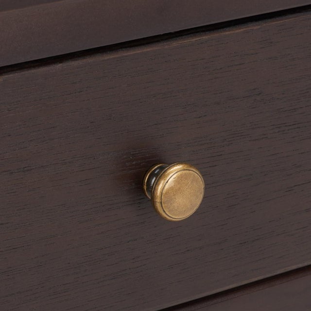 Maxine Accent Table with Storage Drawer in Walnut For Sale In Philadelphia - Image 6 of 10