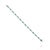 Not Yet Made - Made To Order Handcrafted Emerald & Diamond Infinity Link Bracelet in 925 Sterling Silver For Sale - Image 5 of 14