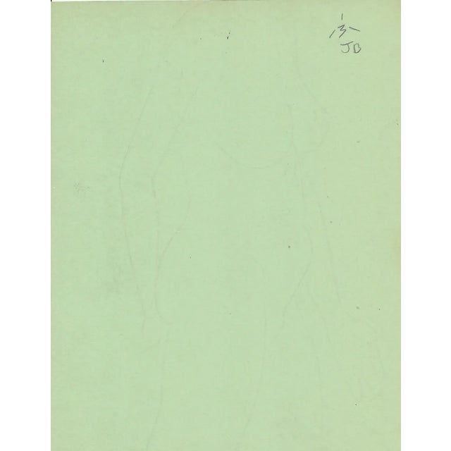 Figurative 1970s James Bone Female Nude Drawing For Sale - Image 3 of 3