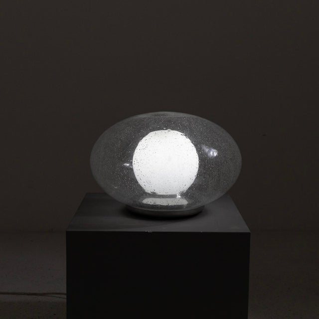 1960s Table Lamp with Pulegoso Glass, 1960s For Sale - Image 5 of 10