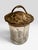 Antique Leaded Glass Tobacco Leaf Humidifier With Gold Finish Iron Lid For Sale - Image 4 of 4