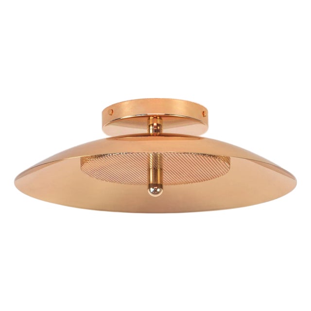 Signal Bathroom Flush Mount Ceiling Light, Copper, by Souda, Modern, Minimal, Led, Surface Mount Lamp For Sale