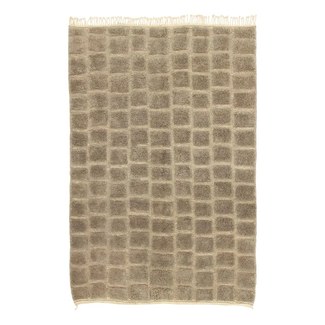 Hand-Knotted Wool Rug by Azele Studio For Sale