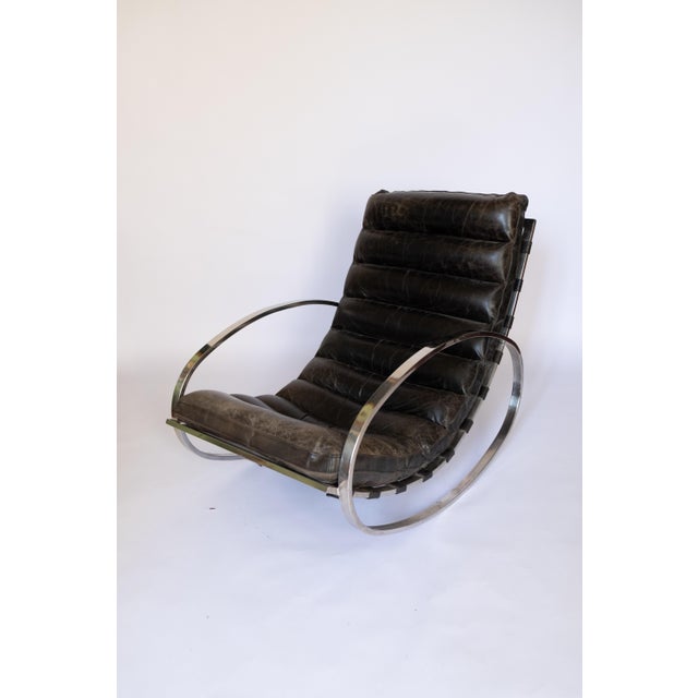 Mid-Century Modern Rocking Chair by Renato Zevi for Selig, 1970s For Sale - Image 3 of 7