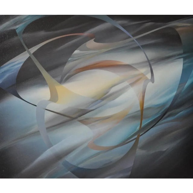 "Dark Star" is an amazing oil on canvas by David Fortney. Abstract painting with amazing movement and texture. The colors...