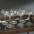 Contemporary Ondine 4-Piece Set Fluted Coupe Glasses, Clear with Royal Azure Accent For Sale - Image 3 of 4