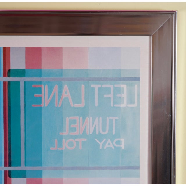 Metal "5:01 by Carol Dahl Framed Print Signed For Sale - Image 7 of 9