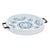 Elevate your home decor with the serene and vibrant Round Wooden Tie-Dye Design Trays. Crafted with a stunning blue and...
