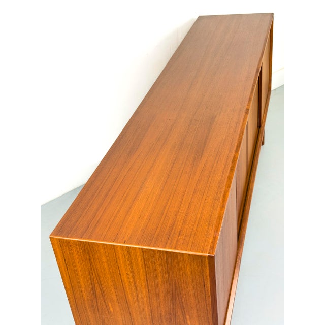 Brown Danish Teak Sideboard by Henning Kjaernulf for Bruno Hansen, 1960s For Sale - Image 8 of 18