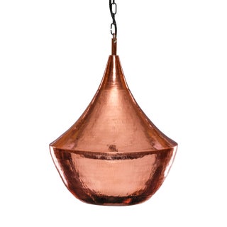 Late 20th Century Hand-Hammered Copper Pendant Light, 1990s For Sale