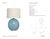 Thomas O'Brien by Visual Comfort Signature Sao Paulo 29" Table Lamp in Crackled Robin with Linen Shade Designer: Thomas...
