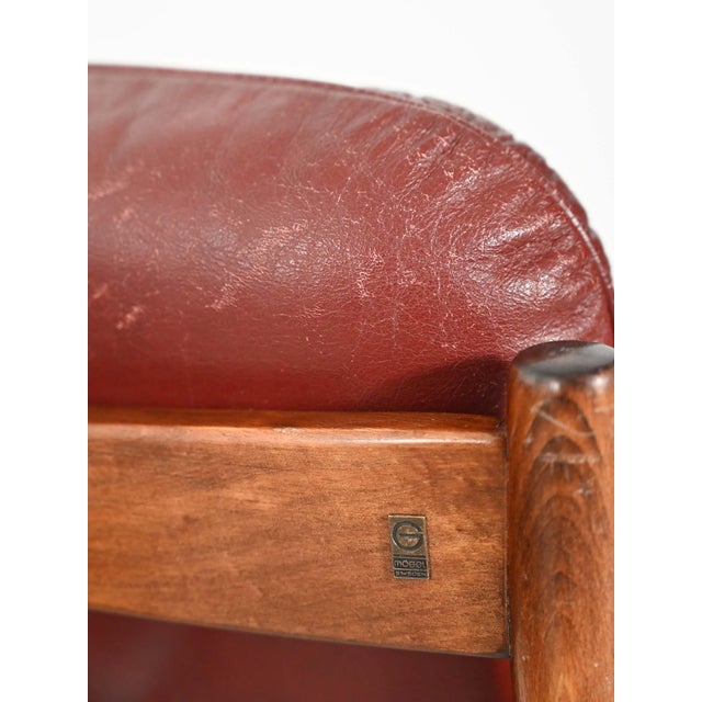 Wood Hoffman Armchairs by Gunnar Kentemöller for Göte Möbler, Sweden, 1970s For Sale - Image 7 of 16