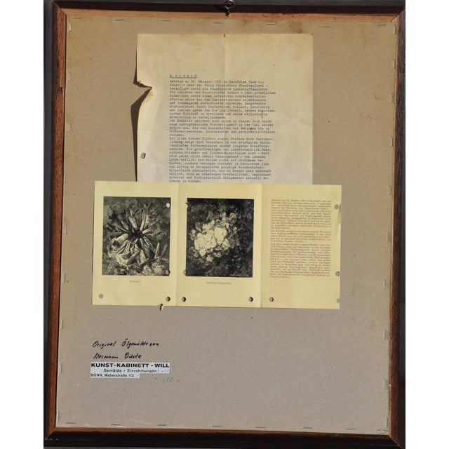 Hermann Dieste, Winter Forest Landscape, 1980s, Oil, Framed For Sale - Image 11 of 12