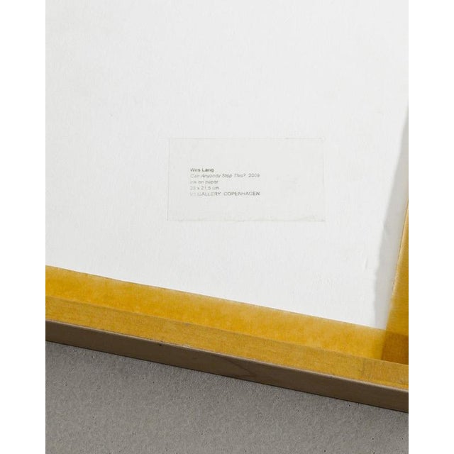 Wes Lang, Hi There from the Chateau Marmont Series, 2009, Ink Drawing on Paper For Sale - Image 4 of 5